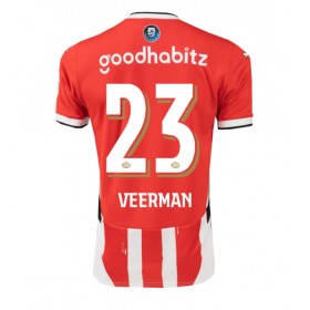 PSV Eindhoven Joey Veerman #23 Hemmakläder 2024-25 Kortärmad